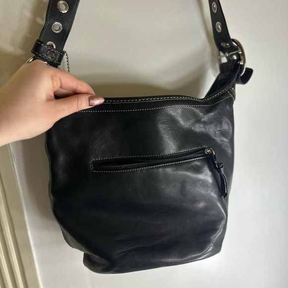 Coach Vintage Bleecker Tattersall Vachetta Duffle Bucket crossbody - Picture 10 of 13